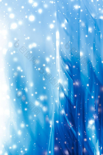 假期品牌摘要背景蓝色的数字<strong>设计</strong>发光的雪