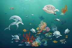 保存海洋世界海洋一天设计