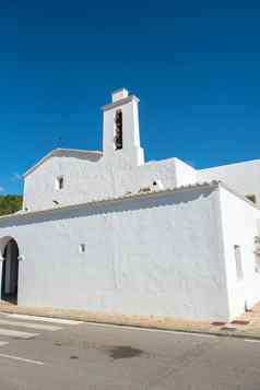 白色教堂死亡mateu阿尔巴卡伊比沙岛西班牙