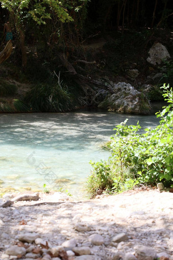 acherontas河探索希腊假期情绪夏天旅行令人惊异的希腊自然逃背景高质量大大小打印