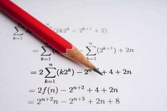 数学数量铅笔回答表测试选择学习数学教育数学概念