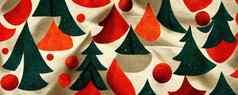 圣诞节织物树色彩斑斓的摘要壁纸纹理背景插图
