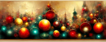 一年的温暖的背景复制空间温暖的颜色圣诞节装饰圣诞节树分支机构
