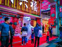广州中国12月shangxiajiu行人商业行人街荔湾区区主要购物区城市主要旅游吸引力