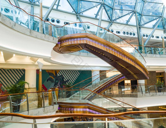 迪拜阿联酋楼梯游说团体布尔曼购物购物中心零售