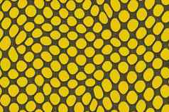 摘要徒手画的无缝的模式网纹变形黄色的背景