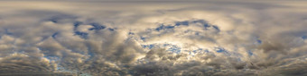 阴天空全景多雨的一天雨层云云无缝的球形equirectangular格式完整的天顶图形游戏空中无人机学位全景天空圆顶