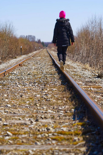 铁路铁路跟踪砾石Rails砾石铁路火车跟踪