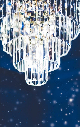 奢侈品吊灯水晶玻璃室内设计首页装饰照明细节