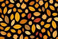 秋天花模式棕色（的）黄金叶子菱形