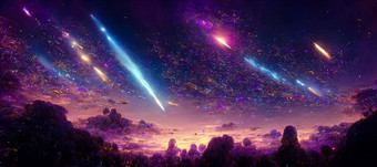 摘要插图宇宙主题起源生活宇宙星星彗星星云