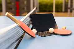 体育运动技术游戏对象概念关闭乒乓球表格网球球拍球平板电脑电脑