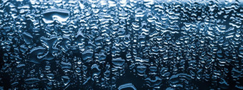 <strong>水纹</strong>理摘要背景阿卡滴<strong>蓝色</strong>的玻璃科学宏元素多雨的天气自然表面艺术背景环境品牌设计