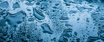<strong>水纹</strong>理摘要背景阿卡滴蓝色的玻璃科学宏元素多雨的天气自然表面艺术背景环境品牌设计