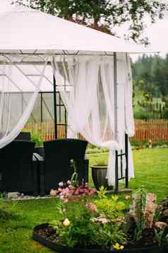 户外露台树冠帐篷休息室集放松区瑞典花园