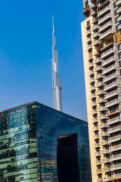 迪拜阿联酋现代建筑业务湾区作品塔迪拜塔哈利法塔城市