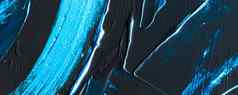 艺术摘要纹理背景蓝色的丙烯酸油漆刷中风变形墨水石油飞溅打印背景奢侈品假期品牌平铺横幅设计