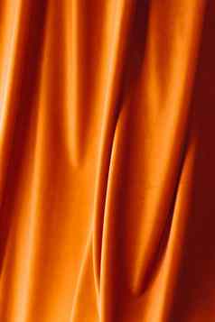 摘要橙色织物背景天鹅绒纺织材料百叶窗窗帘时尚纹理首页装饰背景奢侈品室内设计品牌
