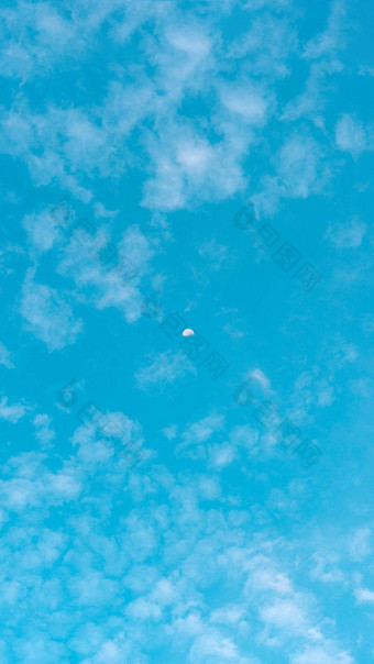 垂直横幅大气全景白色云Azure蓝色的天空背景夏天开放空气自由