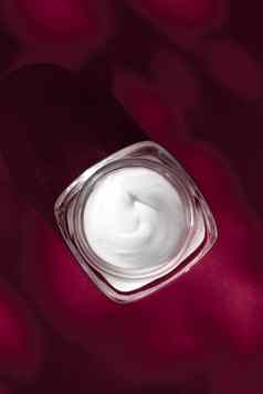 保湿美脸奶油敏感的皮肤奢侈品水疗中心化妆品自然清洁护肤品产品Ruby背景