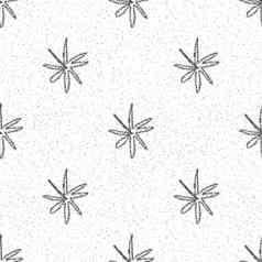 手画雪花圣诞节无缝的模式微妙的飞行雪片粉笔雪花背景有趣的粉笔handdrawn雪覆盖理想的假期季节装饰