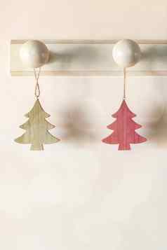 圣诞节树形式木室内暂停装饰
