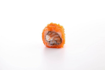 加州牧卷寿司日本食物孤立的白色背景