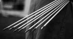 木箭头弓手精心制作箭头中世纪的风格箭头历史重建箭头弓中世纪的集弓箭手
