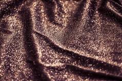 铜假期闪闪发光的闪闪发光的摘要背景奢侈品闪亮的织物材料魅力设计节日邀请