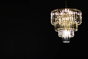 奢侈品吊灯水晶玻璃室内设计首页装饰照明细节
