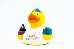 快乐生日鸭浮动玩具蛋糕礼物