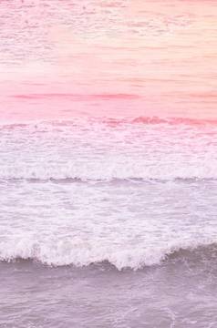 真正的照片海水波摘要背景自然权力苍白的光紫色的红色的橙色不光滑的语气股票