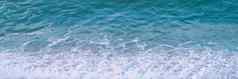 摘要自然背景海波及水表面纹理边缘壁纸白色泡沫蓝色的绿色绿松石