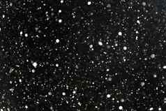 冬天雪背景黑色的白色