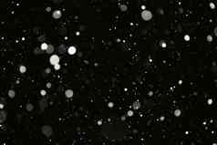 降雪晚上白色黑色的