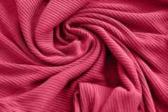 还活着品红色的颜色一年肋纹理布织物纺织模式