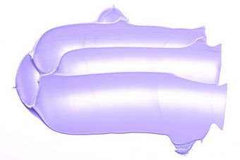 柔和的紫色的美斯沃琪护肤品化妆化妆品产品样本纹理孤立的白色背景化妆涂抹奶油化妆品涂片油漆刷中风