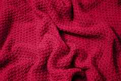 还活着品红色的健美的颜色单色纹理针织织物黑暗粉红色的针织泽西岛纺织背景单色颜色背景羊毛针织纹理时尚的颜色