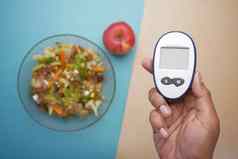 糖尿病测量工具健康的食物表格