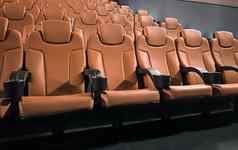 电影娱乐空棕色（的）电影剧院座位显示流媒体服务电影行业生产