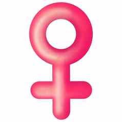 pictogram粉红色的女象征