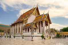 泰国佛教寺庙曼谷泰国什么suthat令人印象深刻的佛教寺庙曼谷
