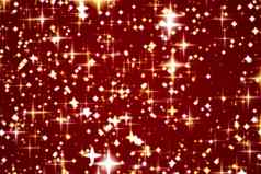 奢侈品魔法快乐假期背景金闪闪发光的闪闪发光的黄金星星神奇的发光节日红色的背景纹理圣诞节一年情人节一天假期设计