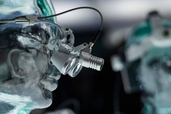 牙医的显微镜透明的人体模型医疗展览