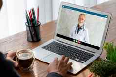 医生视频调用在线流行的远程医疗软件应用程序