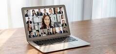 业务人视频会议流行的虚拟集团会议