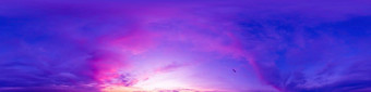 黑暗蓝色的品红色的日落天空全景粉红色的积云云无缝的Hdr帕诺球形equirectangular格式完整的天顶可视化游戏天空更换空中无人机全景照片