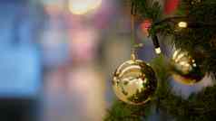 圣诞节背景美丽的装饰冬天假期出现期装饰圣诞节树