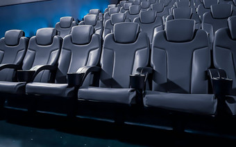 电影娱乐空黑暗电影剧院座位显示流媒体服务电影行业生产