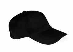 黑色的棒球帽模型
